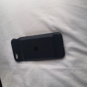 Black iPhone 6 charging case apple